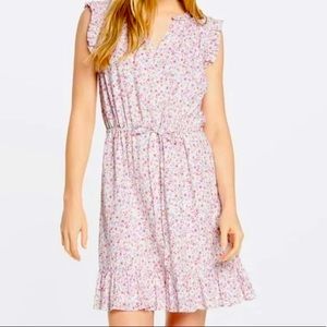 NWT Draper James floral flutter popover dress